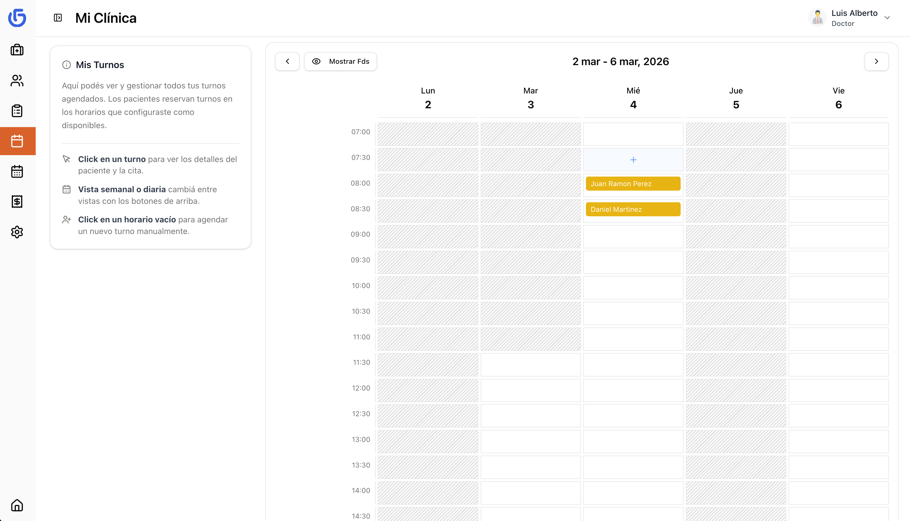 Panel de Gestion - Dashboard